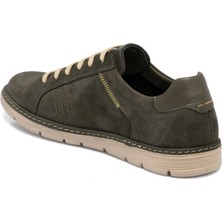 Tergan Yeşil Hakiki Nubuk Deri Erkek Sneaker - E24I1AY56777-G98
