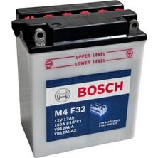 Bosch 12V 12 Ah Motosiklet Aküsü 160 A (En) (136*82*161) (YB12AL-A2)