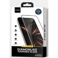 Urr iPhone 15 Pro Max Diamonlike Corning Glass 3x Shatterproof Sapphire Cam Ekran Koruyucu