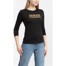 Armani Exchange Kadın Tişört Siyah