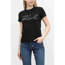 Karl Lagerfeld Kadın Tişört Siyah