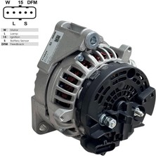 Cargo 24V Alternatör Dinamo 120 A (5 Fiş Soketli) (W-L-15-S-Dfm) Daf-Man Tga/tgl/tgm/tgs