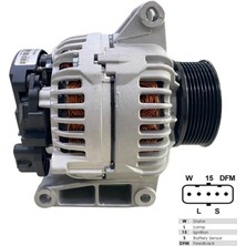 24V ALTERNATÖR DİNAMO 150 A (5 FİŞ SOKETLİ) (W-L-15-S-DFM) MERCEDES ATEGO/ACTROS/AROCS/AXOR