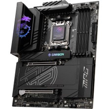 Msı Mpg X870E Carbon Wıfı Am5 Ddr5 8400MHZ(OC) Usb4 4x M.2 HDMI 5g Lan 2.5g Lan Wıfı 7 Rgb Atx