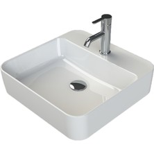 Turkuaz Hera Tezgahüstü Lavabo 48X48 cm
