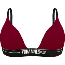 Yohannes Club Yohannesclub, Kadın, Iç Çamaşırı Takımı, (Üçgen Sütyen-Boyshort), Bordo