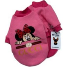 Zeyşil Micky-Pembe Kedi Köpek Kıyafeti Sweat