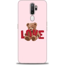 Oppo A9 2020 Kılıf Hd Baskılı - Love Bear + 9h Nano Ekran Koruyucu