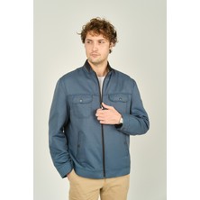 Lucas Erkek Hakim Yaka Cep Detaylı Mevsimlik Spor Mont 2734 Indigo