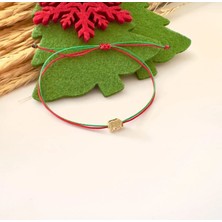 Atelier Çağla Kırmızı Yeşil Fil Yılbaşı Yeniyıl Şans Bilekliği