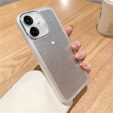 Zebana Apple iPhone 11 Uyumlu Kılıf Zebana Işıltım Silikon Kılıf (Kamera Lens Korumalı) Gri