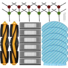 Blueleskyy Ecovacs Deboot Ozmo Ana Yan Fırça Hepa Filtre Paspas Bezi Için (Yurt Dışından)