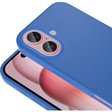 Gpack iPhone 16 Kılıf Magsafeli Silinebilir Sert Silikon Kivi Kapak Mavi