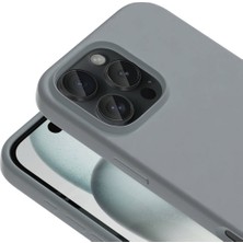 Gpack iPhone 16 Pro Kılıf Magsafeli Silinebilir Sert Silikon Kivi Kapak Gri