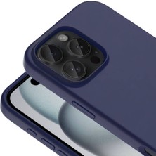 Gpack iPhone 16 Pro Kılıf Magsafeli Silinebilir Sert Silikon Kivi Kapak Lacivert