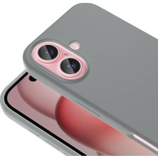 Gpack iPhone 16 Kılıf Magsafeli Silinebilir Sert Silikon Kivi Kapak Gri