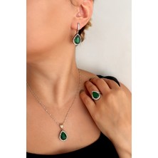 Silveranka 925 Ayar Gümüş Otantik Damla Hürrem Takı Seti