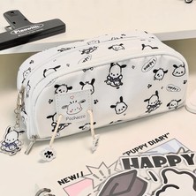 Deve Büyük Kapasiteli Çok Fonksiyonlu Karikatür Sevimli Pochacco Kt Kedi Baskılı Desen Kalem Kutusu (Yurt Dışından)