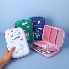 Deve Eva 3D Pembe Unicorn Dondurmalı Kek Dinozor Sevimli Tutucu Depolama Kalem Kutusu (Yurt Dışından)