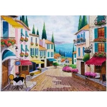 Blue Focus Games 1000 Parça Puzzle - Beautiful Coastal Street (Güzel Sahil Caddesi)