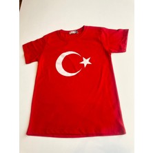Gala Ay Yıldızlı Türk Bayraklı Tişört Unisex