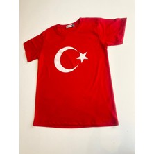 Gala Ay Yıldızlı Türk Bayraklı Tişört Unisex