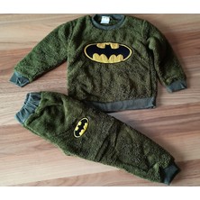 S.K Butik Batmanlı Peluş Erkek Çocuk 2li Takım