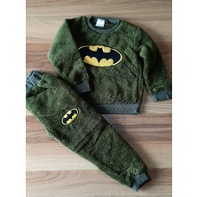 S.K Butik Batmanlı Peluş Erkek Çocuk 2li Takım