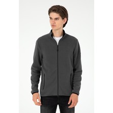 U.S. Polo Assn. Erkek Antrasit Basic Polar Hırka 50298066-VR006