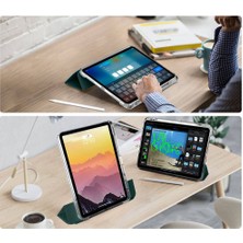 Five-E Apple iPad Pro 11 2024 Manyetik Standlı Darbeye Dayanıklı Shockproof Kalemlikli Kızaklı Hybrid Kılıf A2836 A2837