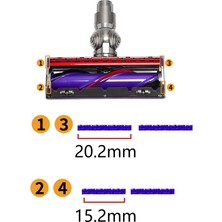 Blueleskyy Dyson V7V8V10V11 Vakum Için 8 Adet Yedek Hortum Yumuşak Peluş Şeritler (Yurt Dışından)