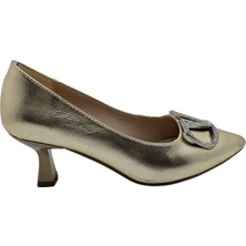 Çiğdem Kundura Serenova Kadın Suni Deri Stiletto Ayakkabı - Serenova - Copper - 40