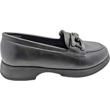 Çiğdem Kundura Miraviva Kadın Suni Deri Loafer Ayakkabı - Miraviva  - Siyah - 40