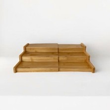 Asaf Atelier El Yapımı Bambu Katlanabilir Ahşap Raf