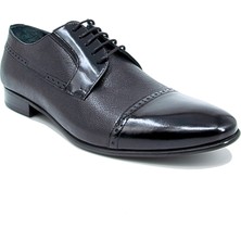 Trust Shoes Bağcıklı Siyah Erkek Klasik Deri Ayakkabı