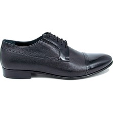 Trust Shoes Bağcıklı Siyah Erkek Klasik Deri Ayakkabı