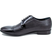 Trust Shoes Bağcıklı Siyah Erkek Klasik Deri Ayakkabı