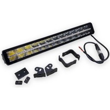 DEMMON 10V-30V LED BAR OFF-ROAD ORTASI GÜNDÜZ LEDLİ TURUNCU-BEYAZ (550 MM)