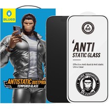 Blueo Mr. Gorilla iPhone 15 Plus / 16 Plus Uyumlu Anti-Statik Toz Çizik Önleyici HD Net Cam Ekran Koruyucu