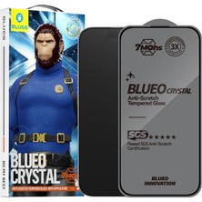 BLUEO iPhone 16 Pro Max Crystal Anti-Scratch Çizilme Darbe Dayanımlı Uygulama Aparatlı Cam Ekran Koruyucu