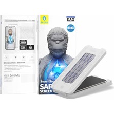 Blueo iPhone 16 Pro Max Uyumlu Uygulama Aparatlı 9 Mohs %99.99 Orijinal Safir Ekran Koruyucu