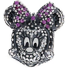 Celikchi Kadın Antrasit Renk Detay Mickey Model Gümüş Charm