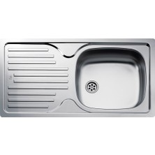 Teka Infant 45 Paslanmaz Çelik Tek Gözlü Sol Damlalıklı Eviye (TEKA.40109764)