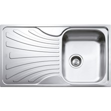 Teka Nerissa 50 B Paslanmaz Çelik Tek Gözlü Sol Damlalıklı Eviye (TEKA.40109215)