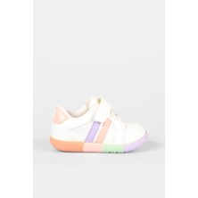 Vicco Heika Bebe Sneaker Kız Çocuk Pembe Düz Taban İlk Adım Ayakkabısı