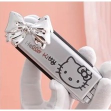 Sanrio Kuromi Cinnamoroll My Melodi Melody Hello Kitty Pochacco Aynalı Katlanır Tarak Saç Fırçası Hediye Ribbon Gümüş Kurdele Y2k Kpop Cep Çanta Ayna Doğum Günü Hediye