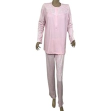 Nena 14294-NENA Bayan Robalı Patlı Pijama Takım-Pembe