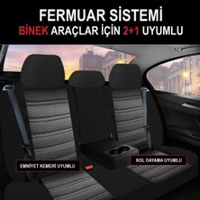 Toyota Corolla 07+ 2007-2013 Uyumlu Oto Koltuk Kılıfı Sport Serisi Jakar - Beyaz
