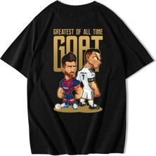BRZ Collection Oversize Messi And Ronaldo Goat T-Shirt