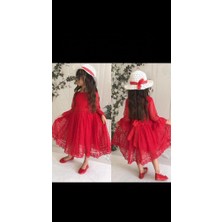 Esmaca Moda Kız Çocuk Elbise Kırmızı